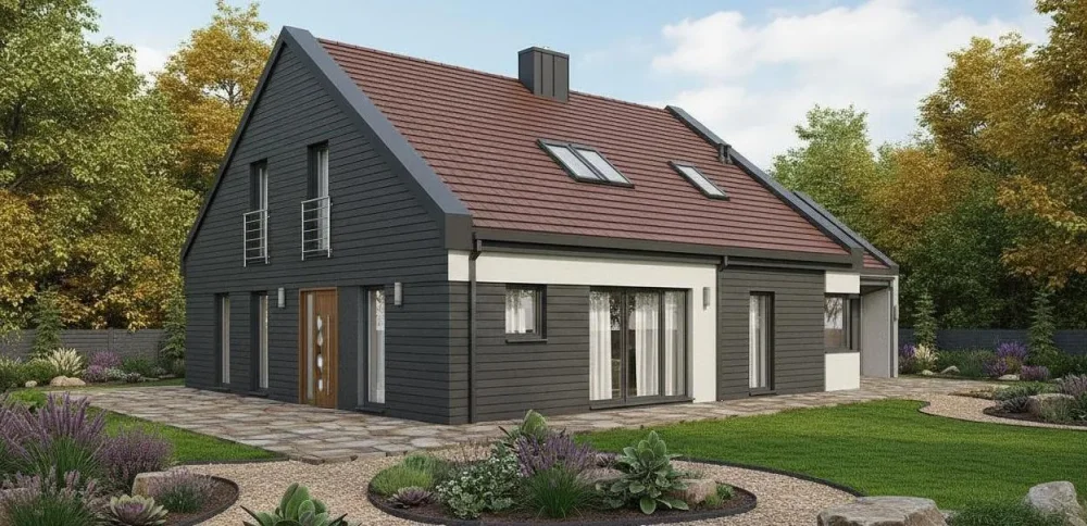 Проект Двухэтажный дом 22 на 13, 244 м2