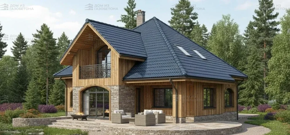 Проект Двухэтажный дом 17 на 16, 220 м2