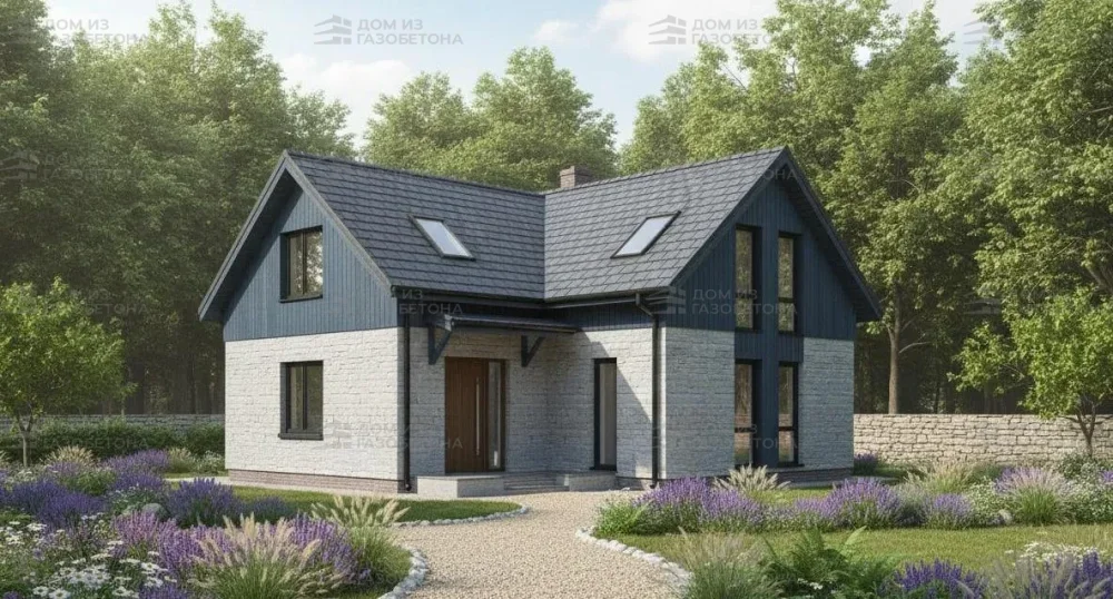 Проект Двухэтажный дом 14 на 12, 163 м2