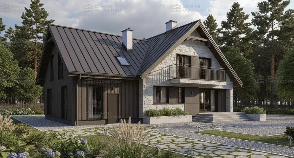 Проект Двухэтажный дом 17 на 11, 196 м2