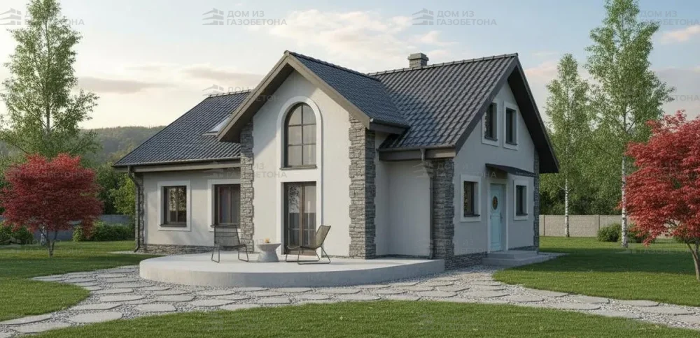 Проект Двухэтажный дом 14 на 11, 148 м2