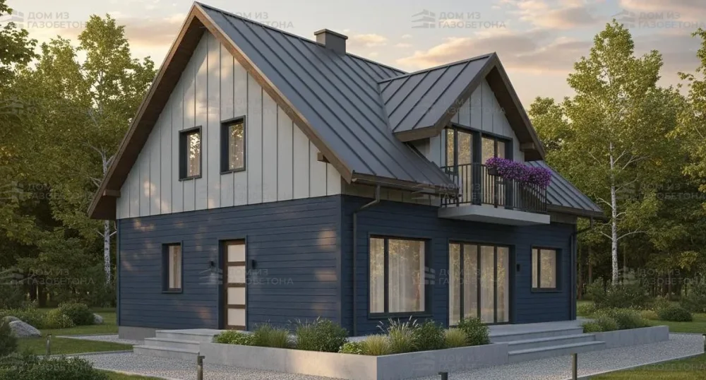 Проект Двухэтажный дом 10 на 11, 145 м2