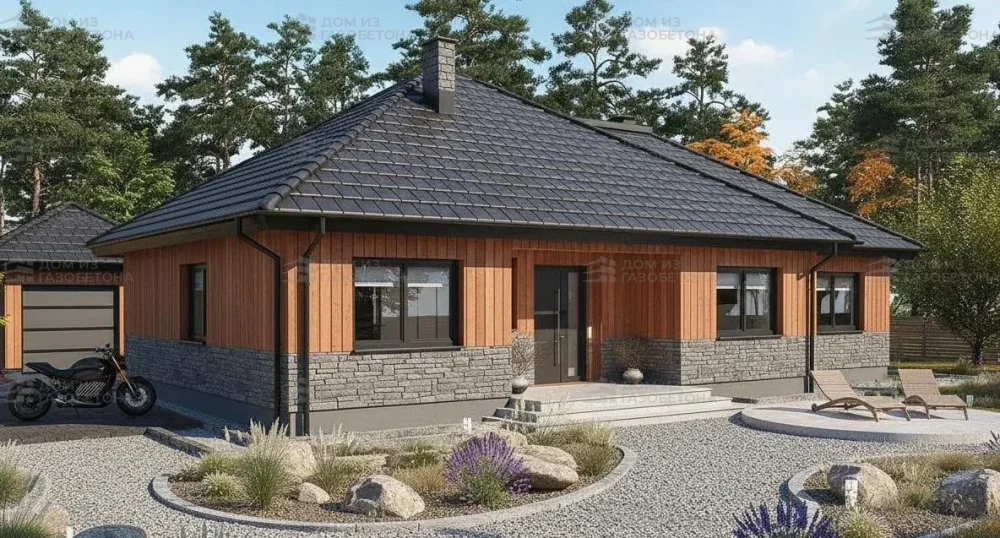 Проект Одноэтажный дом 15 на 13, 125 м2