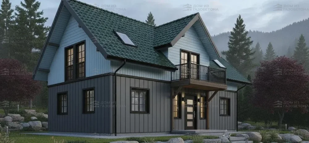 Проект Двухэтажный дом 7 на 14, 127 м2