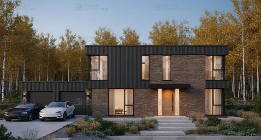 Проект Двухэтажный дом 17 на 10, 160 м2