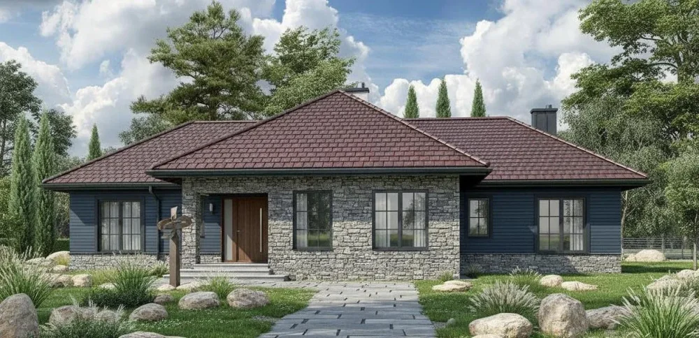 Проект Одноэтажный дом 22 на 16, 187 м2