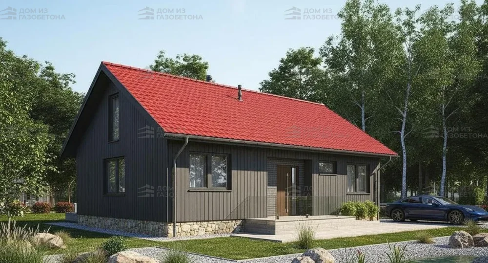 Проект Одноэтажный дом 11 на 8, 83 м2