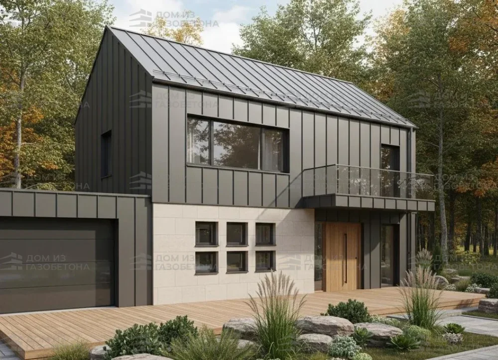 Проект Двухэтажный дом 13 на 10, 171 м2